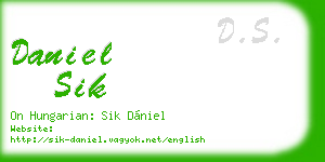 daniel sik business card